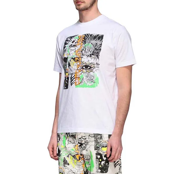 Áo Phông Diesel 00SDPA 0091A T-Shirt Men Màu Trắng Size S