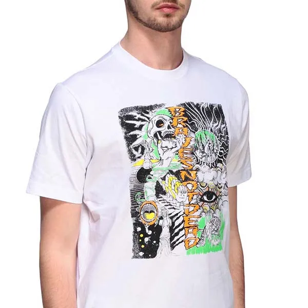 Áo Phông Diesel 00SDPA 0091A T-Shirt Men Màu Trắng Size S
