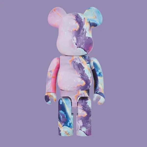 Đồ Chơi Mô Hình Bearbrick Marble Pattern Màu Tím Xanh Size 1000% - Đồ chơi mô hình - Vua Hàng Hiệu