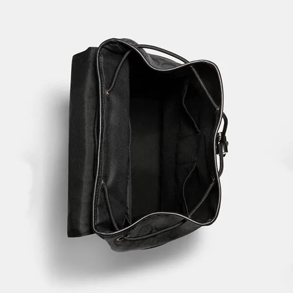 Balo Nam Coach Track Backpack In Signature Canvas Màu Đen Xám - Túi xách - Vua Hàng Hiệu