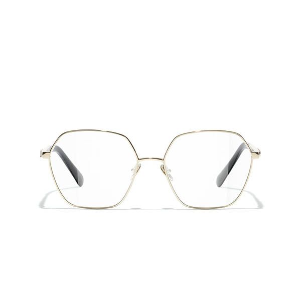 Kính Mắt Cận Chanel Round Eyeglasses CH2204 C134 Màu Vàng Đen Size 53 - 3