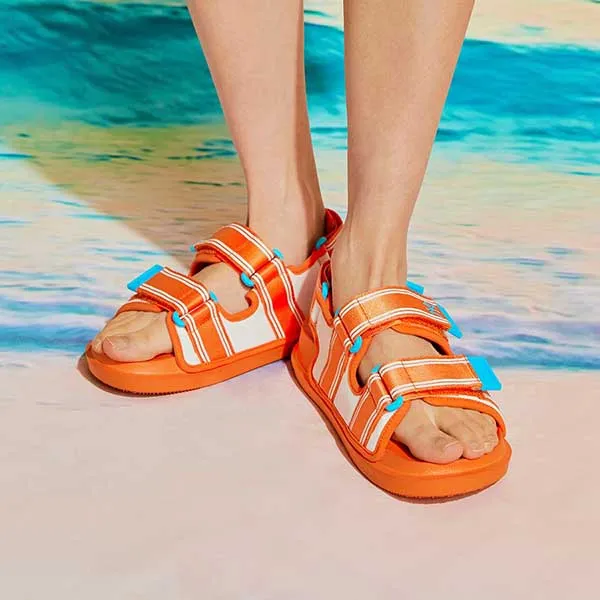 Dép Sandal MLB Chunky Sandals Resort New York Yankees 3ASDSD223-50ORL Màu Cam