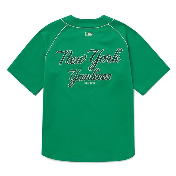 Áo Sơ Mi MLB New York Yankees 3ABSR0124-50GNS Màu Xanh Lá