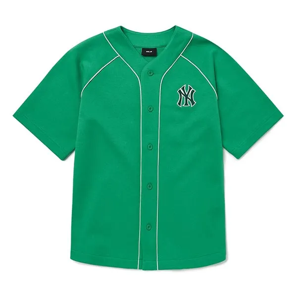 Áo Sơ Mi MLB New York Yankees 3ABSR0124-50GNS Màu Xanh Lá