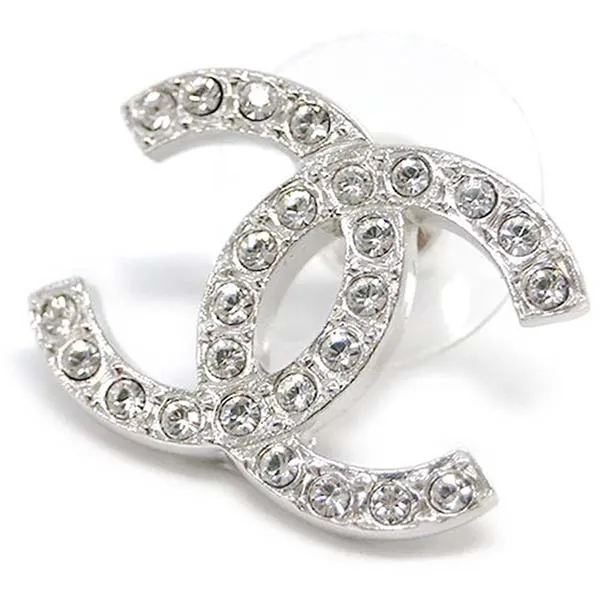 Khuyên Tai Chanel 22 Cruise Collection Big Size CC Logo Silver Earrings AB7706 Màu Bạc - Trang sức - Vua Hàng Hiệu