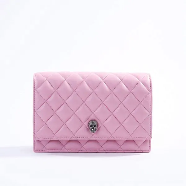 Túi Đeo Chéo Alexander Mcqueen Women's Pave Skull Pink Evening Bag Màu Hồng - Túi xách - Vua Hàng Hiệu