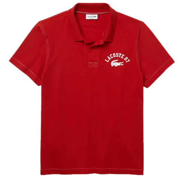 Áo Polo Lacoste Men's Ultralight Lettering Knit Polo YH0028-51G-RAX Màu Đỏ Size S