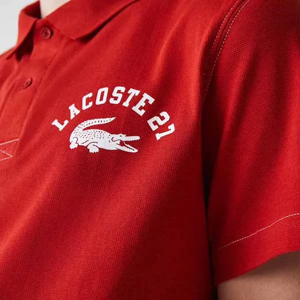 Áo Polo Lacoste Men's Ultralight Lettering Knit Polo YH0028-51G-RAX Màu Đỏ Size S