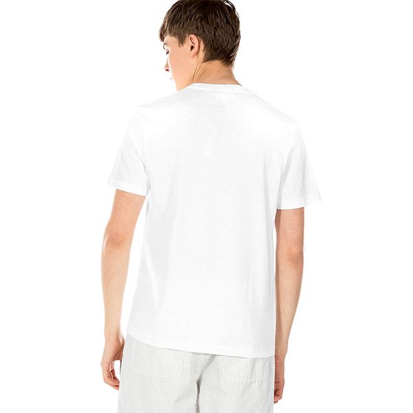 Áo Phông Lacoste Lightweight Breathable Round Neck Short Sleeve T-Shirt TH5504-20B Màu Trắng Size XS - 4