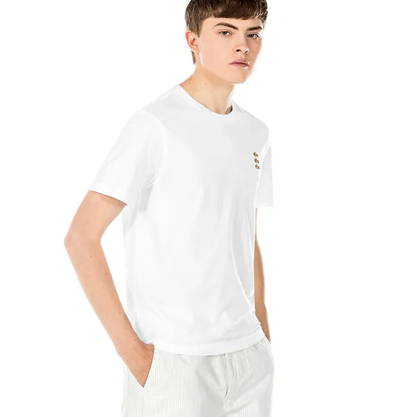 Áo Phông Lacoste Lightweight Breathable Round Neck Short Sleeve T-Shirt TH5504-20B Màu Trắng Size XS - 3