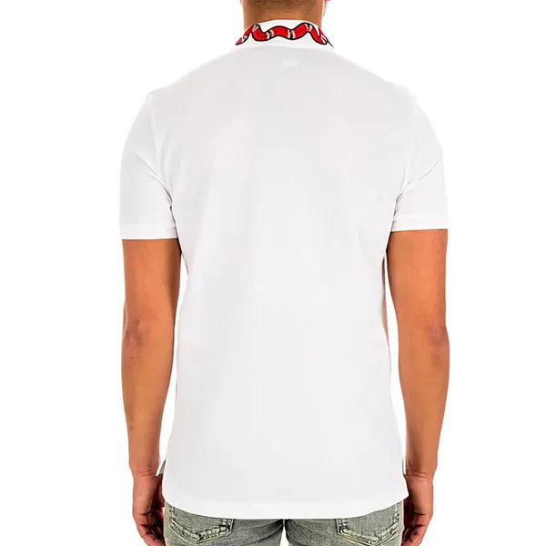 Áo Polo Gucci Snake Neckline Màu Trắng