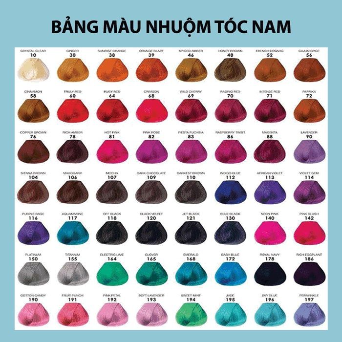 10 Màu Tóc Nhuộm Cho Nam HOT Nhất Tại Phong BvB 2020