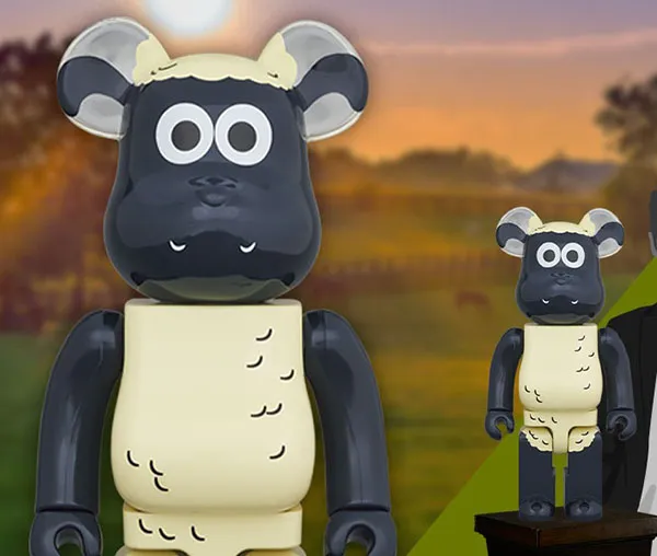 Đồ Chơi Mô Hình Bearbrick Shaun The Sheep FW21 Màu Đen Vàng Size 1000% - Đồ chơi mô hình - Vua Hàng Hiệu