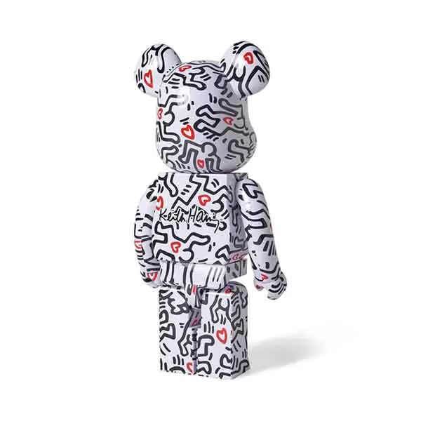 Đồ Chơi Mô Hình Bearbrick Keith Haring #8 Màu Trắng Đen Size 1000% - Đồ chơi mô hình - Vua Hàng Hiệu