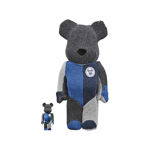 Đồ Chơi Mô Hình Bearbrick Loopwheeler Black Blue Màu Xanh Đen Size 100% + 400% - Đồ chơi mô hình - Vua Hàng Hiệu