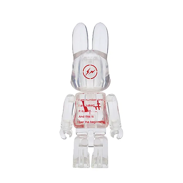 Đồ Chơi Mô Hình Bearbrick Rabbrick Fragment Clear Red Màu Trắng Đỏ Size 400% - Đồ chơi mô hình - Vua Hàng Hiệu