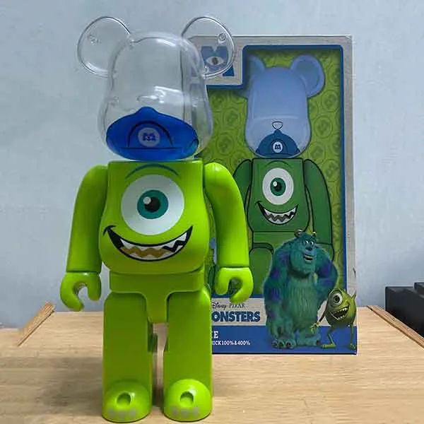 Đồ Chơi Mô Hình Bearbrick X Monster X Mike Màu Xanh Lá Size 1000%