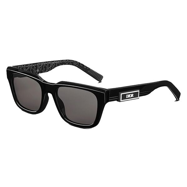 Kính Mát Dior Black Rectangular Sunglasses DiorB23 S1I 10A0 Màu Đen - 1