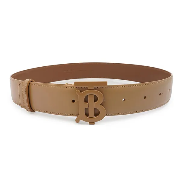 Thắt Lưng Nữ Burberry Camel Ladies Monogram Motif Leather Belt 8049236 Màu Nâu Camel - Thắt lưng - Vua Hàng Hiệu