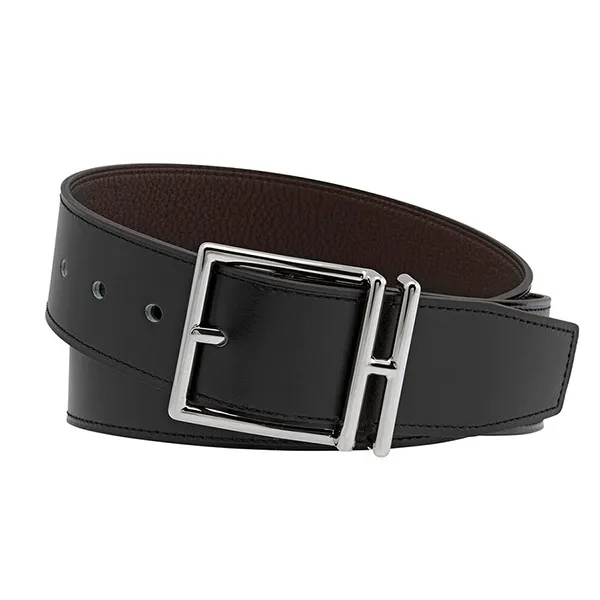 Thắt Lưng Nam Hermès Nathan 40 Reversible Leather Belt 064061CK AE Màu Đen Nâu - Thắt lưng - Vua Hàng Hiệu