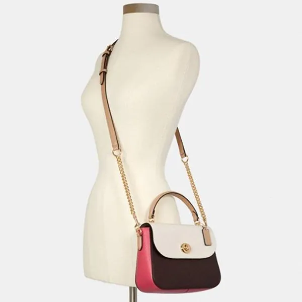 Túi Đeo Chéo Coach Marlie Top Handle Satchel In Colorblock C2832 Phối Màu Size 24
