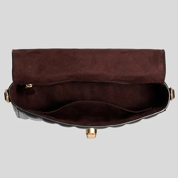 Túi Đeo Chéo Coach Marlie Top Handle Satchel With Quilting C1558 Màu Đen Size 24