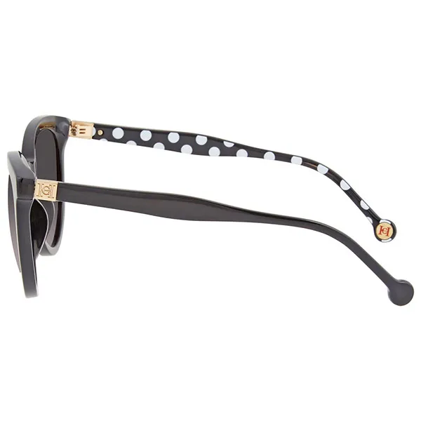 Kính Mát Carolina Herrera Grey Gradient Round Ladies Sunglasses SHE887 0700 52 Màu Đen - Kính mắt - Vua Hàng Hiệu