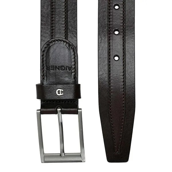 Thắt Lưng Etienne Aigner Họa Tiết Viền Chỉ Màu Đen Size 85 - Thắt lưng - Vua Hàng Hiệu