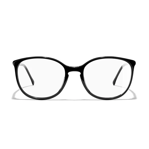 Kính Mắt Cận Chanel Round Eyeglasses CH3282 C501 Màu Đen - Kính mắt - Vua Hàng Hiệu