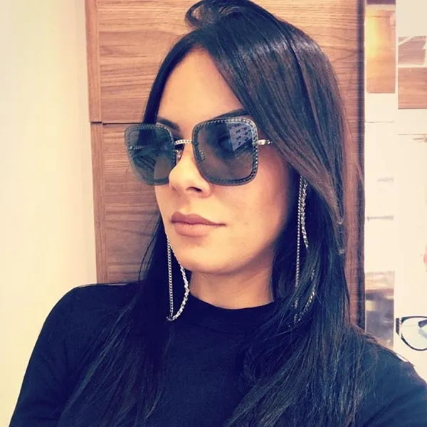 Kính Mát Chanel Sunglasses CH4244 C395S6 Màu Xám Vàng - Kính mắt - Vua Hàng Hiệu