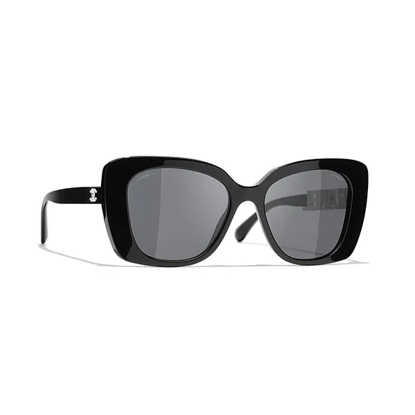 Kính Mát Chanel Square Sunglasses CH5422B 1026S4 Chống Lóa Màu Đen Xám - Kính mắt - Vua Hàng Hiệu