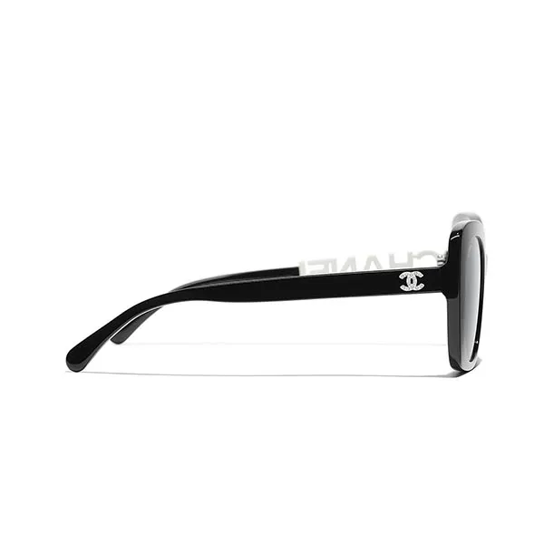 Kính Mát Chanel Square Sunglasses CH5422B 1026S4 Chống Lóa Màu Đen Xám - Kính mắt - Vua Hàng Hiệu