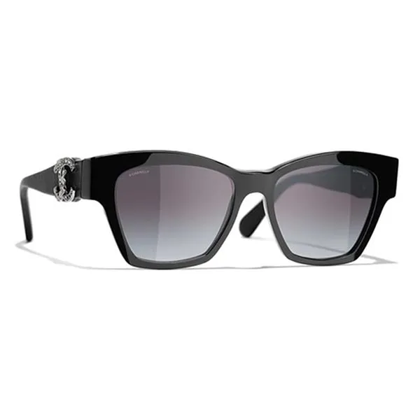 Kính Mát Chanel CH5456QB C501S6 Black Màu Đen Xám - Kính mắt - Vua Hàng Hiệu