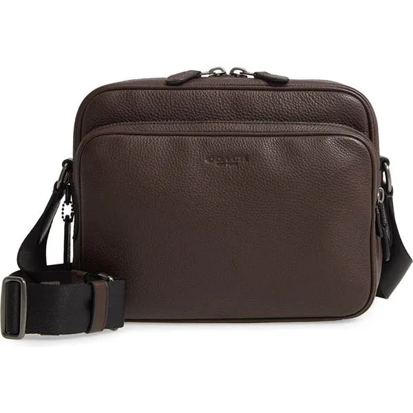 Túi Đeo Chéo Coach Nam Men Metropolitan Leather Messenger Bag Màu Nâu