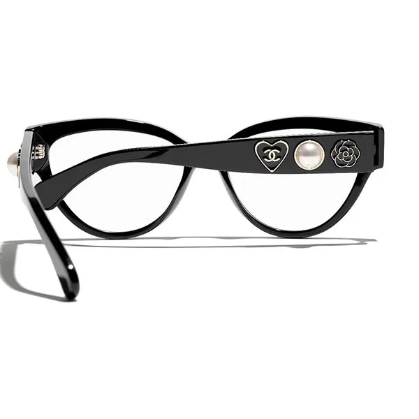 Kính Mắt Cận Chanel Cat Eye Sunglasses CH3436 C622 Màu Đen Size 53