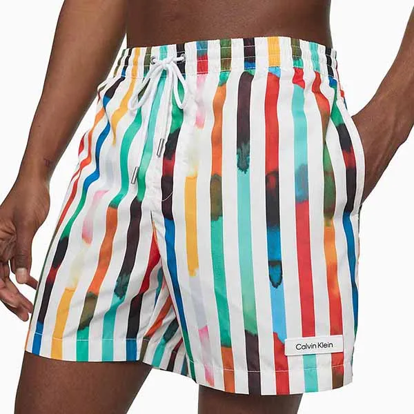 Quần Shorts Calvin Klein CK Core Solids Drawstring Medium Swim Shorts Phối Màu