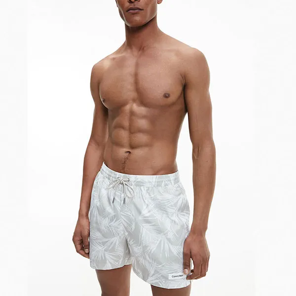 Quần Shorts Core Solids Drawstring Medium Swim Shorts Màu Trắng Xám - Thời trang - Vua Hàng Hiệu