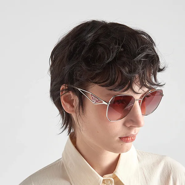 Kính Mát Prada Symbole Sunglasses SPR57Y_E1BC_FE09Q_C_057 Màu Hồng Nâu