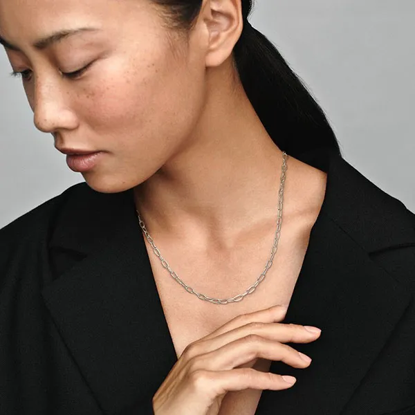 Dây Chuyền Pandora Link Chain Necklace 399410C00 Màu Bạc