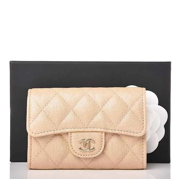 Mua Ví Chanel Caviar Quilted Flap Card Holder Wallet Beige Màu Be - Chanel  - Mua tại Vua Hàng Hiệu h051074