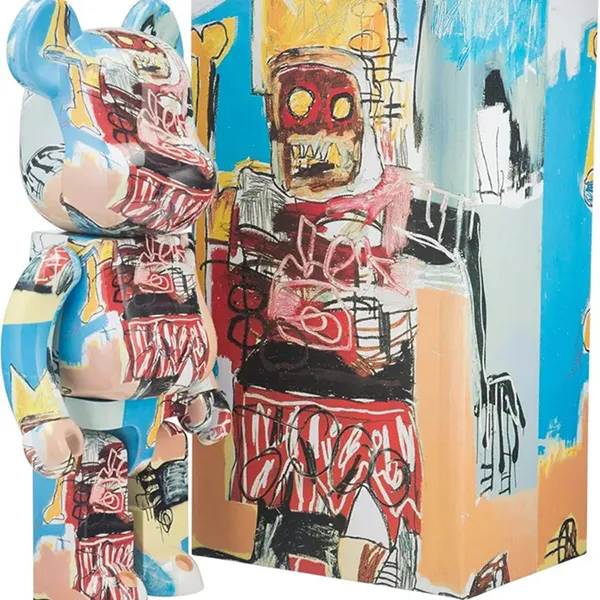 Đồ Chơi Mô Hình Bearbrick Jean-Michel Basquiat #6 Phối Màu Size 100% + 400% - Đồ chơi mô hình - Vua Hàng Hiệu