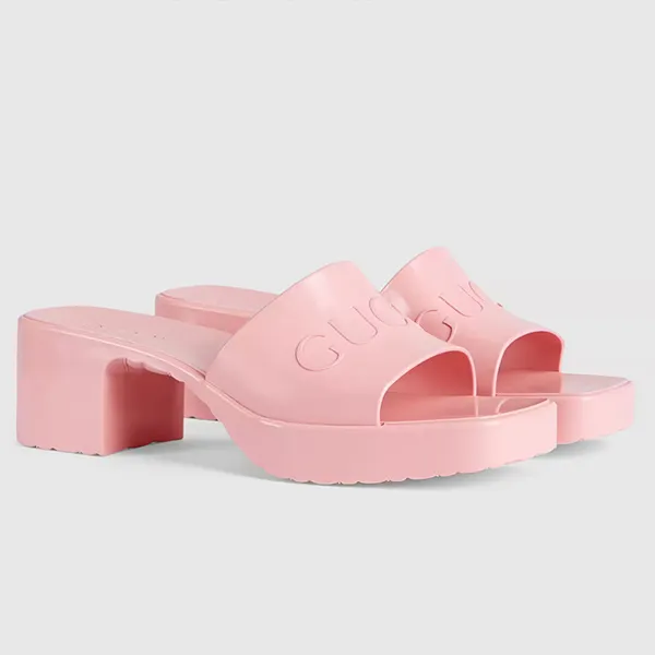 Mua Dép Gucci Women's Rubber Slide Sandal Màu Hồng Size 35 - Gucci - Mua  tại Vua Hàng Hiệu h050731