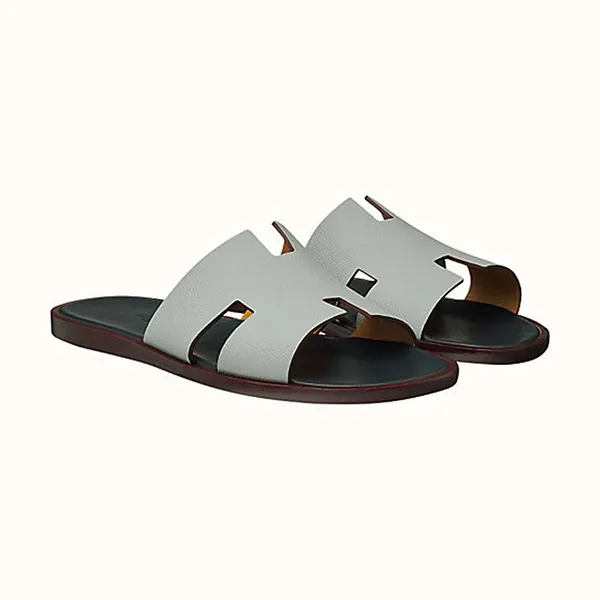 Dép Hermès Izmir Sandal Bleu Glacier Size 40