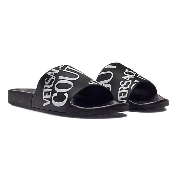 Dép Versace Jeans Couture Black 72YA3SQ1 71352 899 Màu Đen Size 42