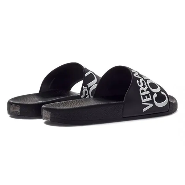 Dép Versace Jeans Couture Black 72YA3SQ1 71352 899 Màu Đen Size 42