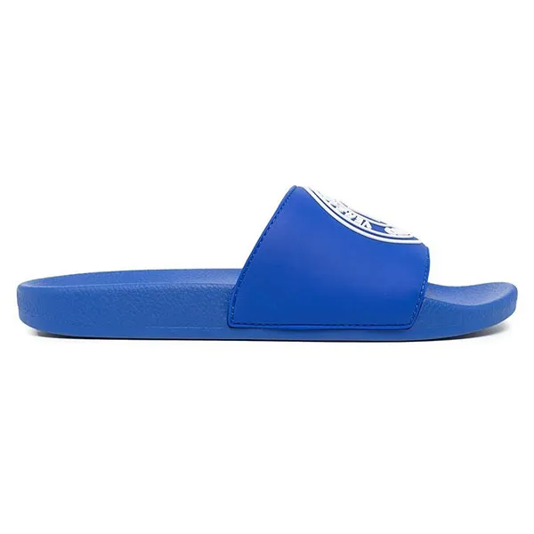 Dép Versace Jeans Couture Logo Print Sliders 72YA3SQ3 ZS192 255 Màu Xanh Dương Size 42