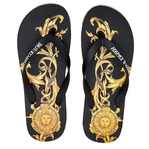 Dép Xỏ Ngón Versace Jeans Couture Men's Shoes Màu Đen Size 39