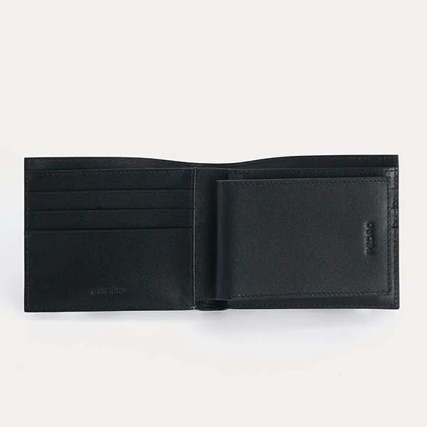 Ví Nam Pedro Textured Leather Bi-Fold Wallet With Insert PM4-15940205 Màu Đen