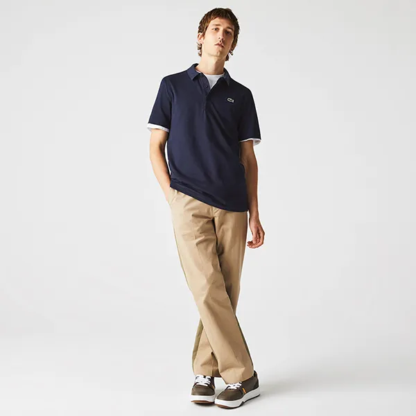 Áo Polo Lacoste Men's Sport Cotton Blend Ottoman DH2881 51 423 Màu Xanh Navy Size S - Thời trang - Vua Hàng Hiệu