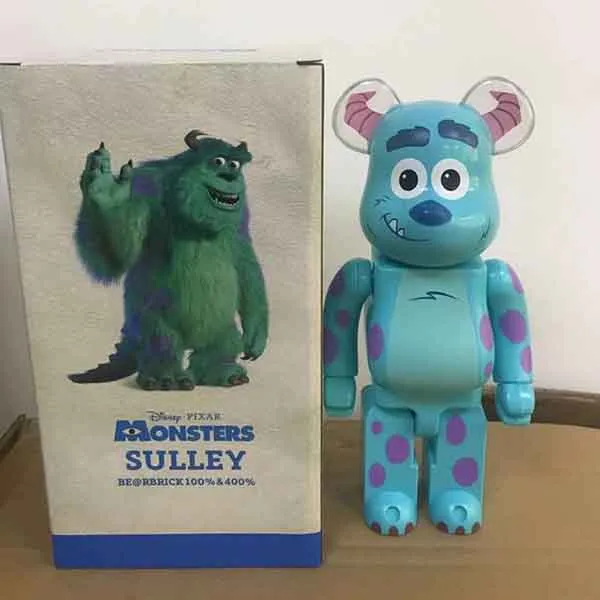 Đồ Chơi Mô hình Bearbrick Disney Pixar Monsters Inc. Sulley Màu Xanh Dương Size 1000%